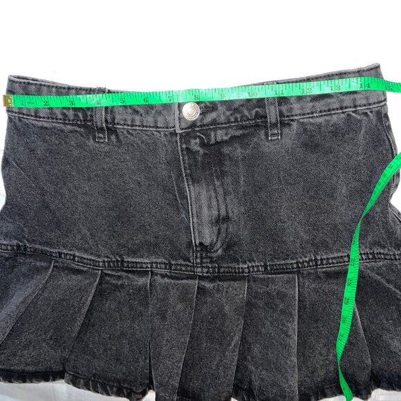 🎉 Bundle Deal: 4 for $20! 🎉 denim skirt with pleats - Picture 6 of 9